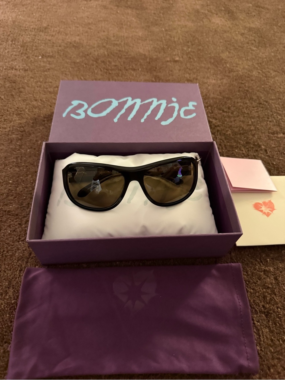 Bonnie Clyde Dog Sunglasses black,brown New with original packaging